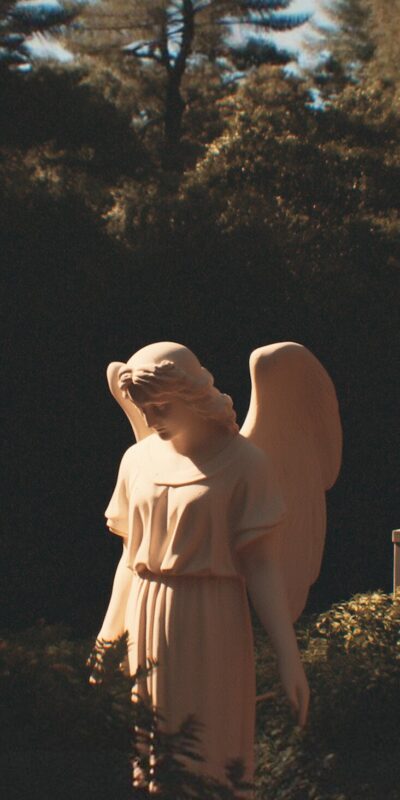 Angel Graveyard Statue in Garden